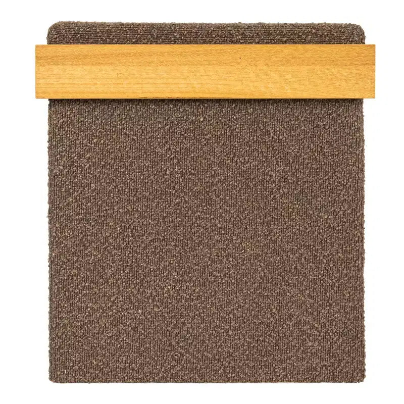 Pouffe Bouclé Polyvalent avec Rangement Caché Household Essentials
