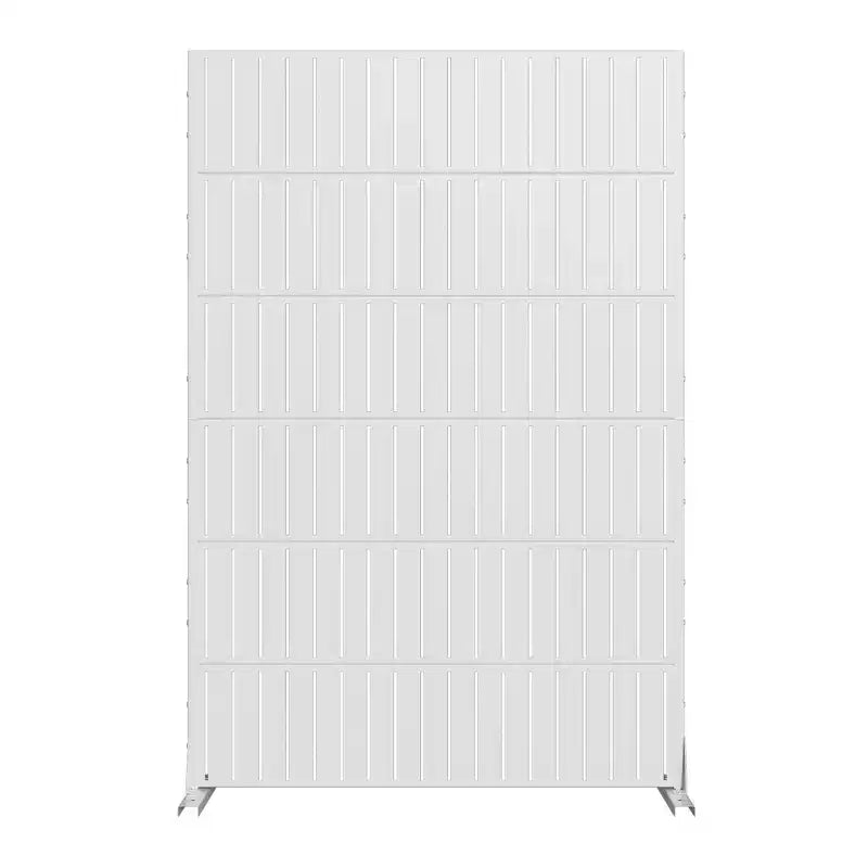 Jardinière rectangulaire en métal noir avec treillis et paravent 72 H35W Dovelina pour terrasse de café, jardin et balcons