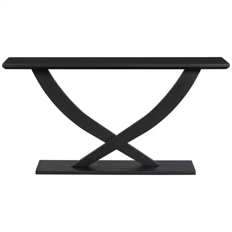 Christopher Knight Home Browni Console à pieds croisés en bois d'acacia rustique de 57 po