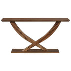 Christopher Knight Home Browni Console à pieds croisés en bois d'acacia rustique de 57 po