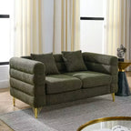 Canapé d'angle surdimensionné 2 places de 152 cm, canapé d'angle en tissu confortable pour salon - Canapé d'angle avec assise profonde