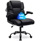 Fauteuil de bureau inclinable Hoffree, chaise d'ordinateur ergonomique avec accoudoirs relevables, siège à ressorts ensachés, inclinaison et rangement dissimulé