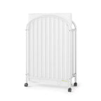 Lit de bébé pliant portable compact Child Craft Sweet Dreamer avec arche, 3 matelas de lit de bébé et 2 roulettes verrouillables, construction durable, facile à nettoyer (blanc)