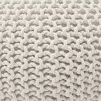 Ornavo Home Pouf/Ottoman en coton tressé classique – 15 x 18,5