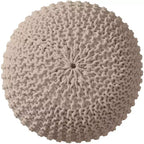 Ornavo Home Pouf/Ottoman en coton tressé classique – 15 x 18,5