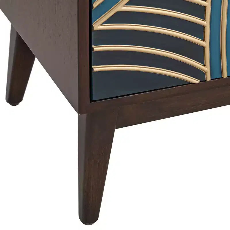 55 Downing Street Delilah Buffet d'appoint 2 portes multicolore de 89,5 cm de large