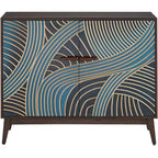 55 Downing Street Delilah Buffet d'appoint 2 portes multicolore de 89,5 cm de large