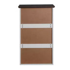 Commode à 5 tiroirs pour chambre, commode de chambre moderne, tiroirs de rangement, unité de rangement de couleur blanche et noyer