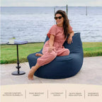 Fauteuil de jardin léger Big Joe Luft, tissu Sunbrella de qualité supérieure, rembourrage en billes ComfortFlow