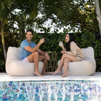 Fauteuil de jardin léger Big Joe Luft, tissu Sunbrella de qualité supérieure, rembourrage en billes ComfortFlow