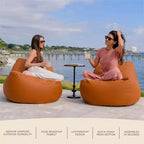 Fauteuil de jardin léger Big Joe Luft, tissu Sunbrella de qualité supérieure, rembourrage en billes ComfortFlow