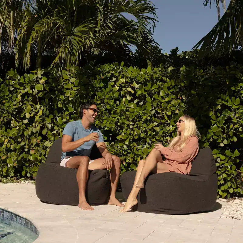 Fauteuil de jardin léger Big Joe Luft, tissu Sunbrella de qualité supérieure, rembourrage en billes ComfortFlow