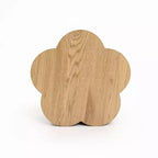 LuxenHome Table d'appoint et de bout ronde de 52 cm en bois manufacturé effet grain de bois marron