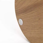 LuxenHome Table d'appoint et de bout ronde de 52 cm en bois manufacturé effet grain de bois marron