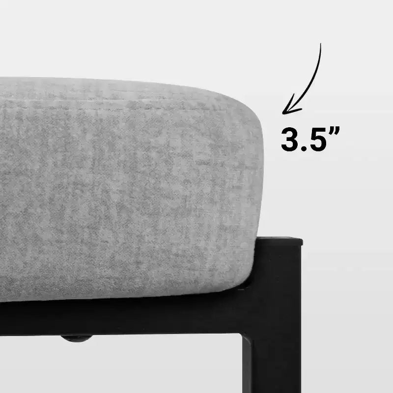 Tabourets de bar ronds Vatros, chaises de comptoir modernes rembourrées en velours pour salle à manger