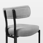 Tabourets de bar ronds Vatros, chaises de comptoir modernes rembourrées en velours pour salle à manger