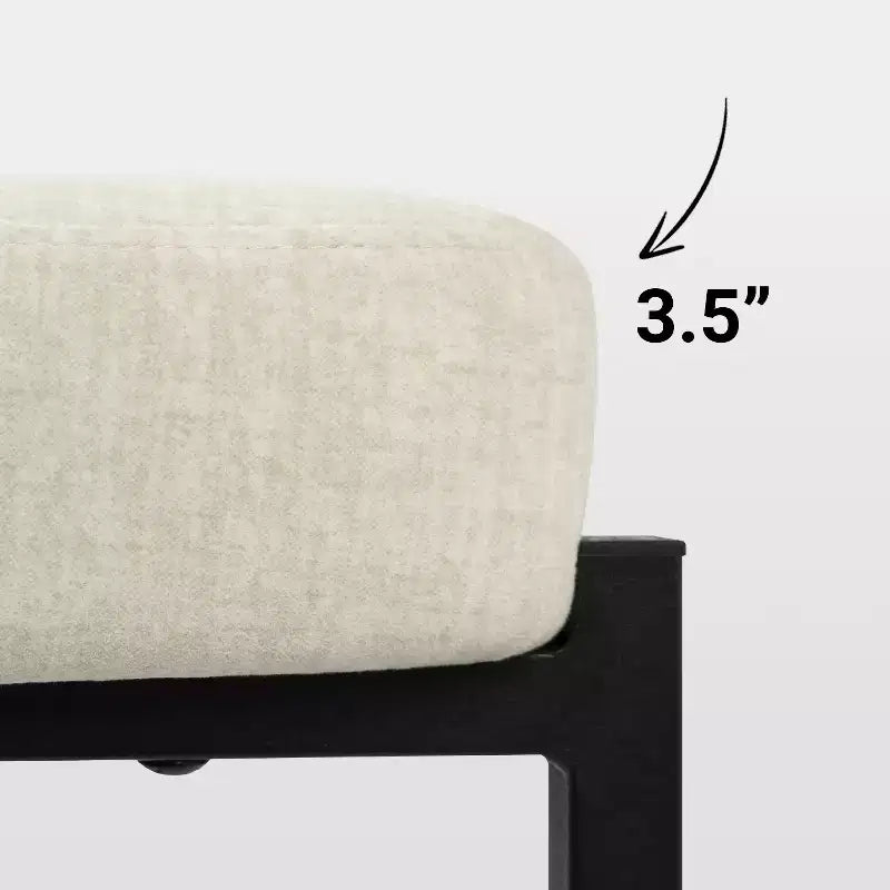 Tabourets de bar ronds Vatros, chaises de comptoir modernes rembourrées en velours pour salle à manger