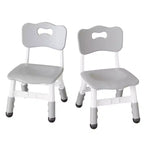 Chaises pour enfants réglables en hauteur sur 3 niveaux - Chaises en plastique pour tout-petits avec patins antidérapants pour les enfants de 2 à 12 ans