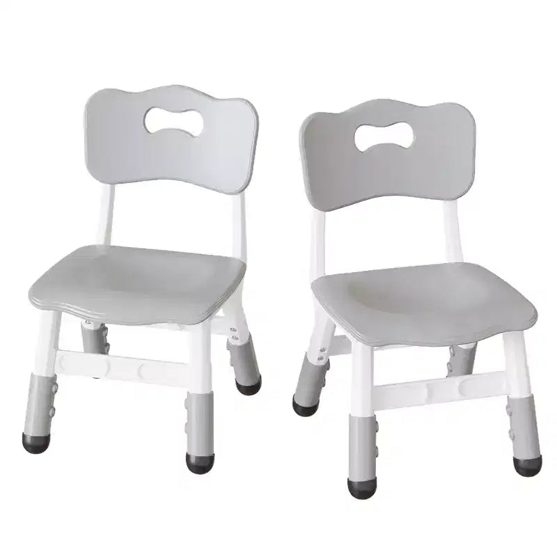 Chaises pour enfants réglables en hauteur sur 3 niveaux - Chaises en plastique pour tout-petits avec patins antidérapants pour les enfants de 2 à 12 ans
