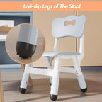 Chaises pour enfants réglables en hauteur sur 3 niveaux - Chaises en plastique pour tout-petits avec patins antidérapants pour les enfants de 2 à 12 ans