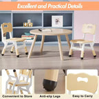 Chaises pour enfants réglables en hauteur sur 3 niveaux - Chaises en plastique pour tout-petits avec patins antidérapants pour les enfants de 2 à 12 ans