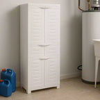 Armoire de rangement en plastique Sunnydaze avec 2 étagères réglables et 1 tiroir - 57
