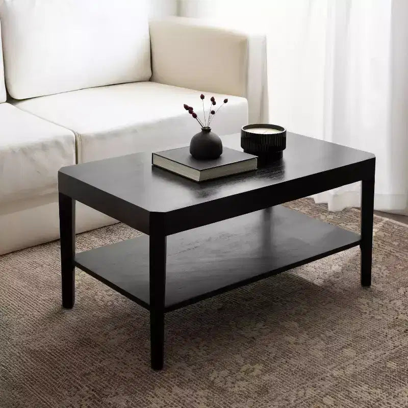 Table basse rectangulaire Talcott de Kate and Laurel, 36x20x18, noire