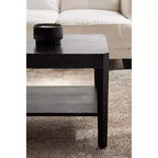 Table basse rectangulaire Talcott de Kate and Laurel, 36x20x18, noire