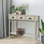 Urbanest – Console avec 3 tiroirs, 100 cm de largeur, 81 cm de hauteur, 23 cm de profondeur