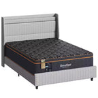 Matelas Bestier 14 po king size, matelas en mousse à mémoire de forme avec gel rafraîchissant noir, matelas en laine biologique, ressorts de soutien lombaire pour un confort supérieur
