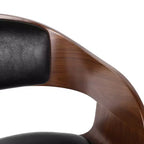 Tabouret de bar pivotant à 360°, tabouret de comptoir, chaise de salle à manger, tabouret de cuisine de pub, Noir et marron-ModernLuxe