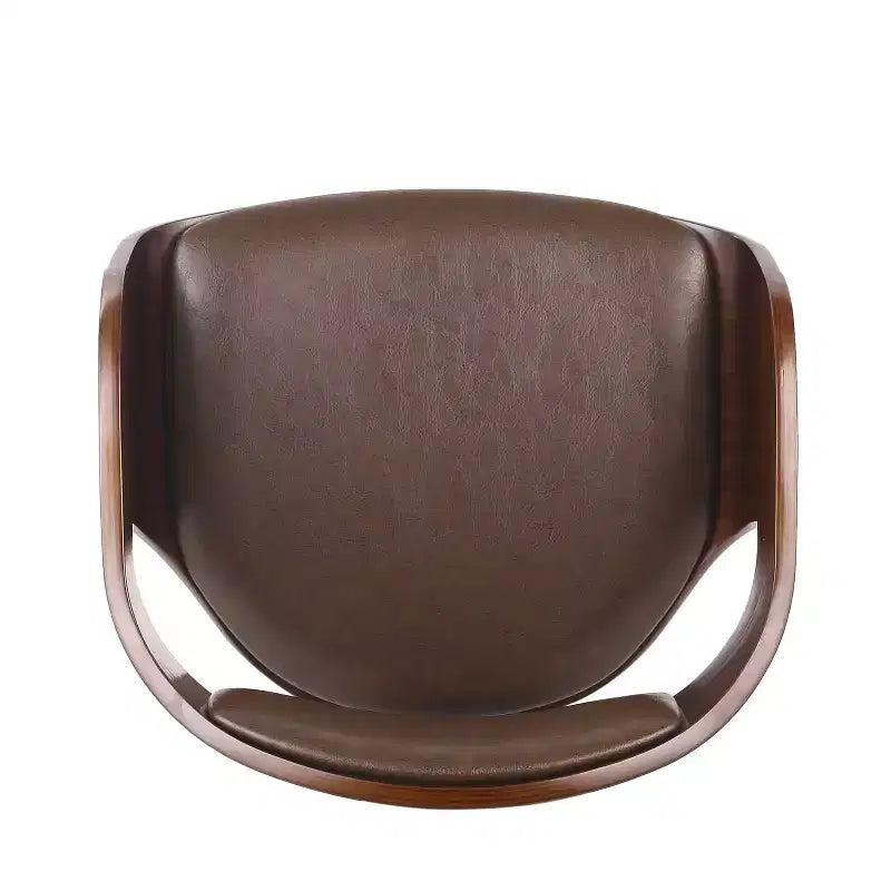 Tabouret de bar pivotant à 360°, tabouret de comptoir, chaise de salle à manger, tabouret de cuisine de pub, Noir et marron-ModernLuxe