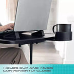 Kit d'accessoires pour ordinateur portable Stander Wonder Tray, porte-gobelet et rehausseurs d'ordinateur portable pour tables TV et tables de lit Stander.