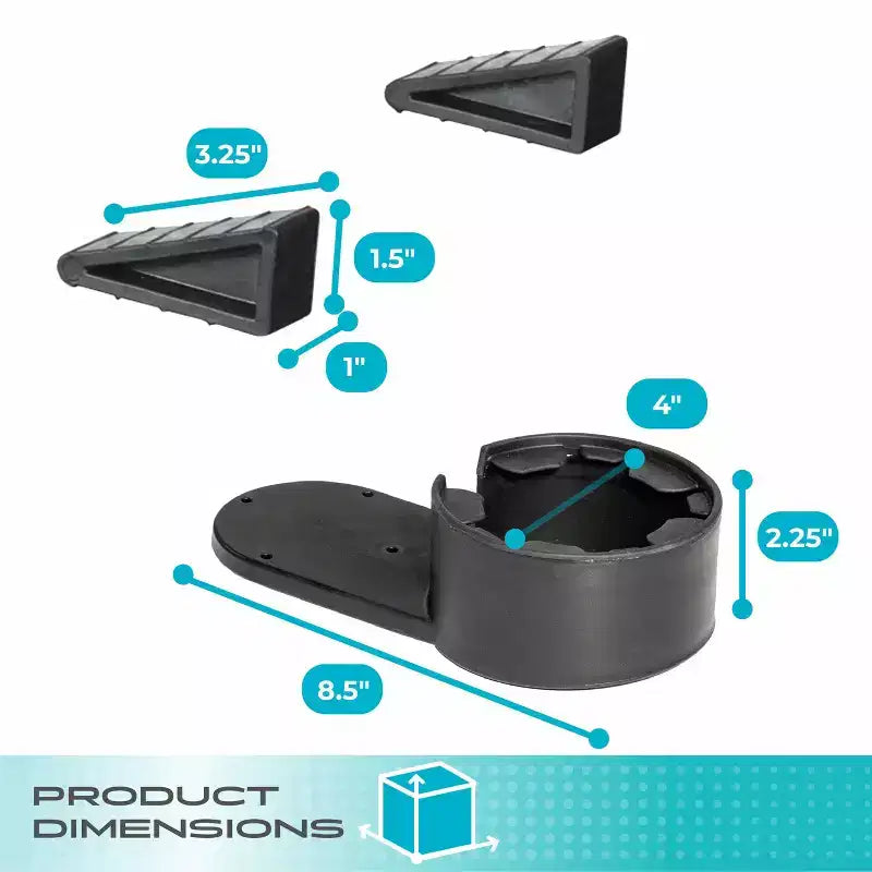 Kit d'accessoires pour ordinateur portable Stander Wonder Tray, porte-gobelet et rehausseurs d'ordinateur portable pour tables TV et tables de lit Stander.