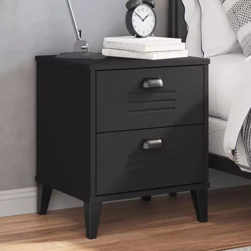 vidaXL Table de chevet D'appoint Meuble de chambre à coucher Bois d'ingénierie