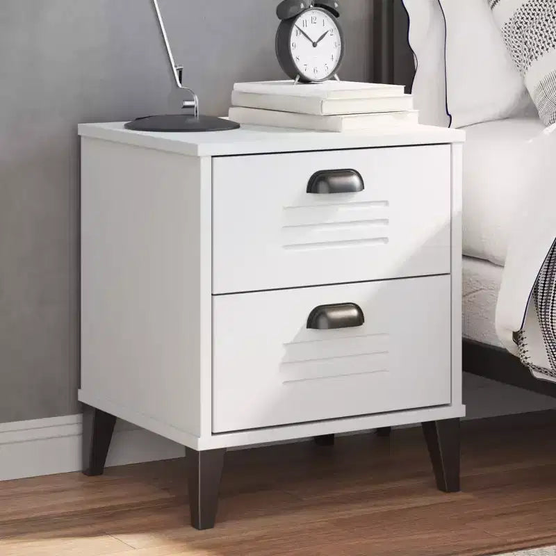vidaXL Table de chevet D'appoint Meuble de chambre à coucher Bois d'ingénierie