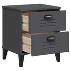 vidaXL Table de chevet D'appoint Meuble de chambre à coucher Bois d'ingénierie