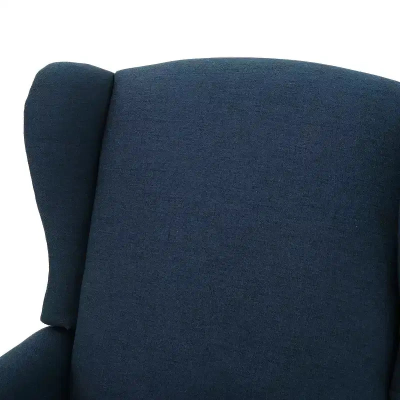 GDFStudio Weyland, fauteuil inclinable contemporain en tissu avec dossier à oreilles et clous décoratifs