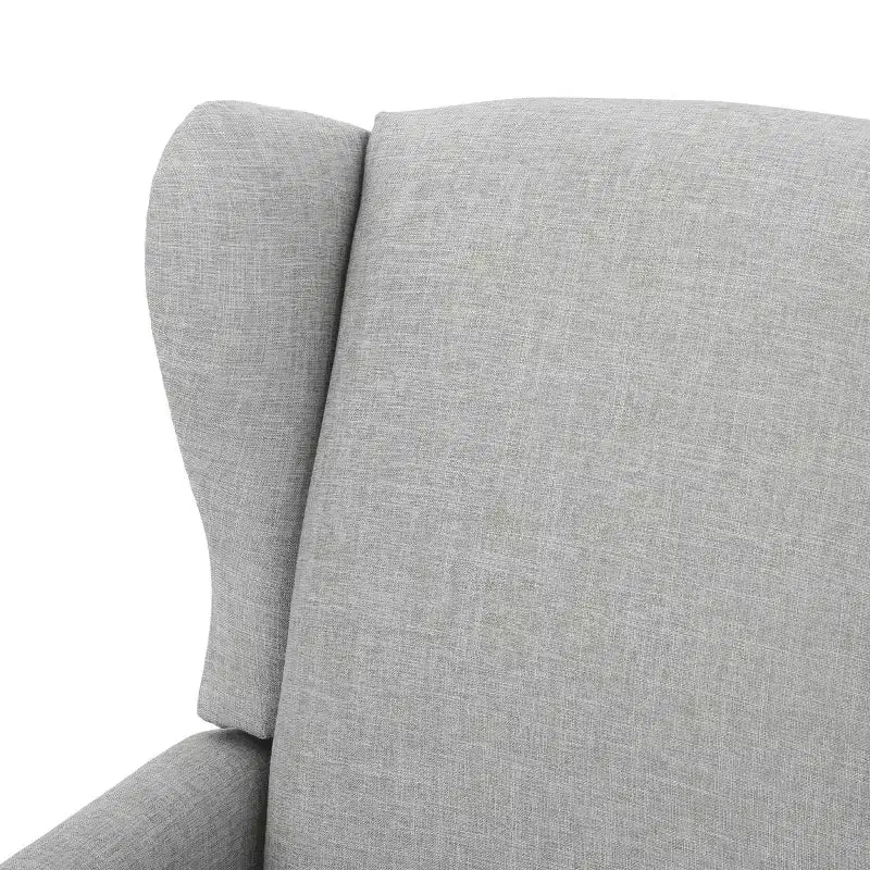 GDFStudio Weyland, fauteuil inclinable contemporain en tissu avec dossier à oreilles et clous décoratifs