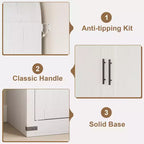 Grand garde-manger de cuisine voûté de 71,6 po avec portes, Grande bibliothèque avec portes
