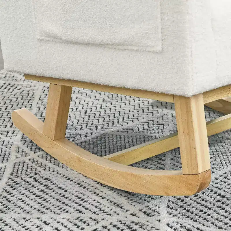 Fauteuil d'appoint moderne avec dossier haut Fauteuil de salon Fauteuil à bascule