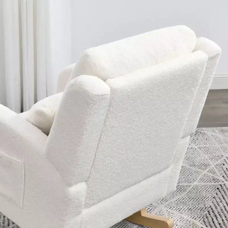 Fauteuil d'appoint moderne avec dossier haut Fauteuil de salon Fauteuil à bascule