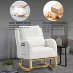 Fauteuil d'appoint moderne avec dossier haut Fauteuil de salon Fauteuil à bascule