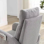 Fauteuil d'appoint moderne avec dossier haut Fauteuil de salon Fauteuil à bascule
