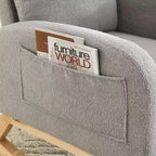 Fauteuil d'appoint moderne avec dossier haut Fauteuil de salon Fauteuil à bascule