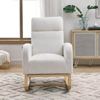 Fauteuil d'appoint moderne avec dossier haut Fauteuil de salon Fauteuil à bascule