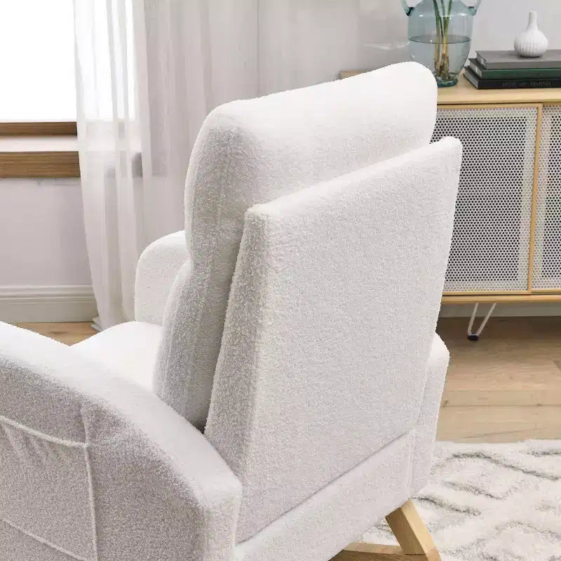 Fauteuil d'appoint moderne avec dossier haut Fauteuil de salon Fauteuil à bascule