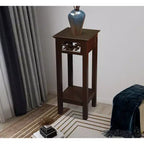 Table d'appoint eHemco avec étagère de rangement, 30 x 30 x 75 cm