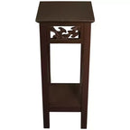 Table d'appoint eHemco avec étagère de rangement, 30 x 30 x 75 cm
