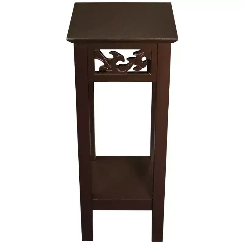Table d'appoint eHemco avec étagère de rangement, 30 x 30 x 75 cm